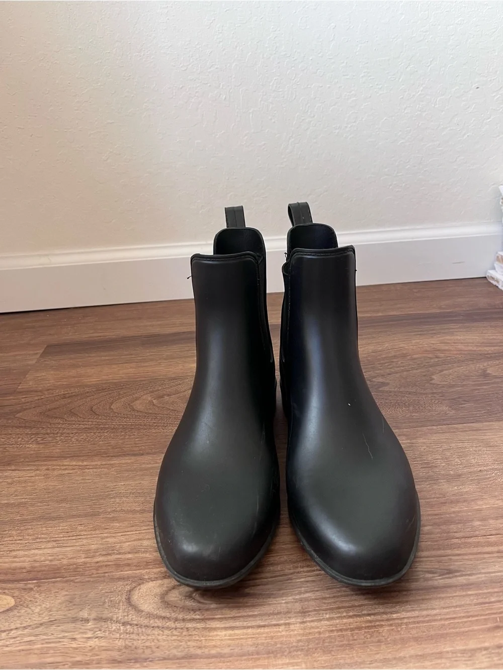 Target Black Chelsea-Style Ankle Rain Boots for Women